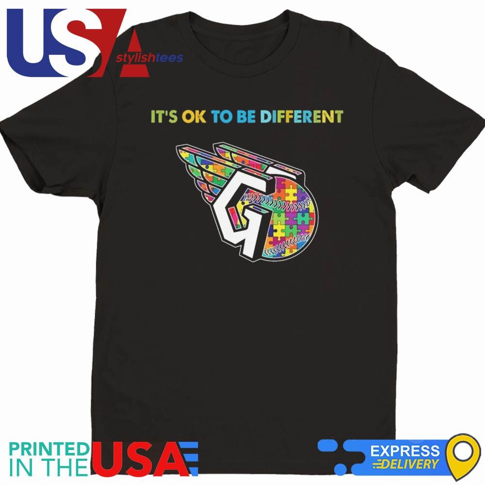 MLB Cleveland Guardians It's Ok To Be Different Autism 2024 Shirt