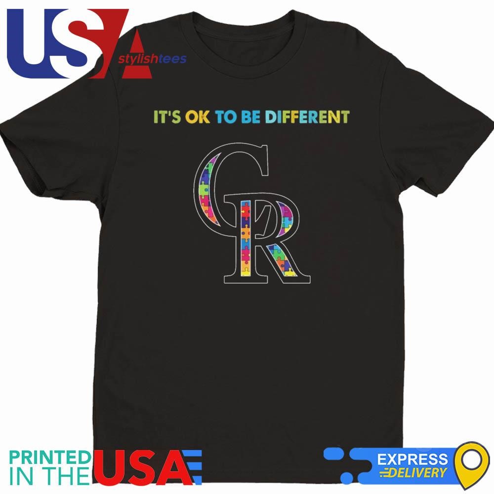 MLB Colorado Rockies It's Ok To Be Different Autism 2024 Shirt