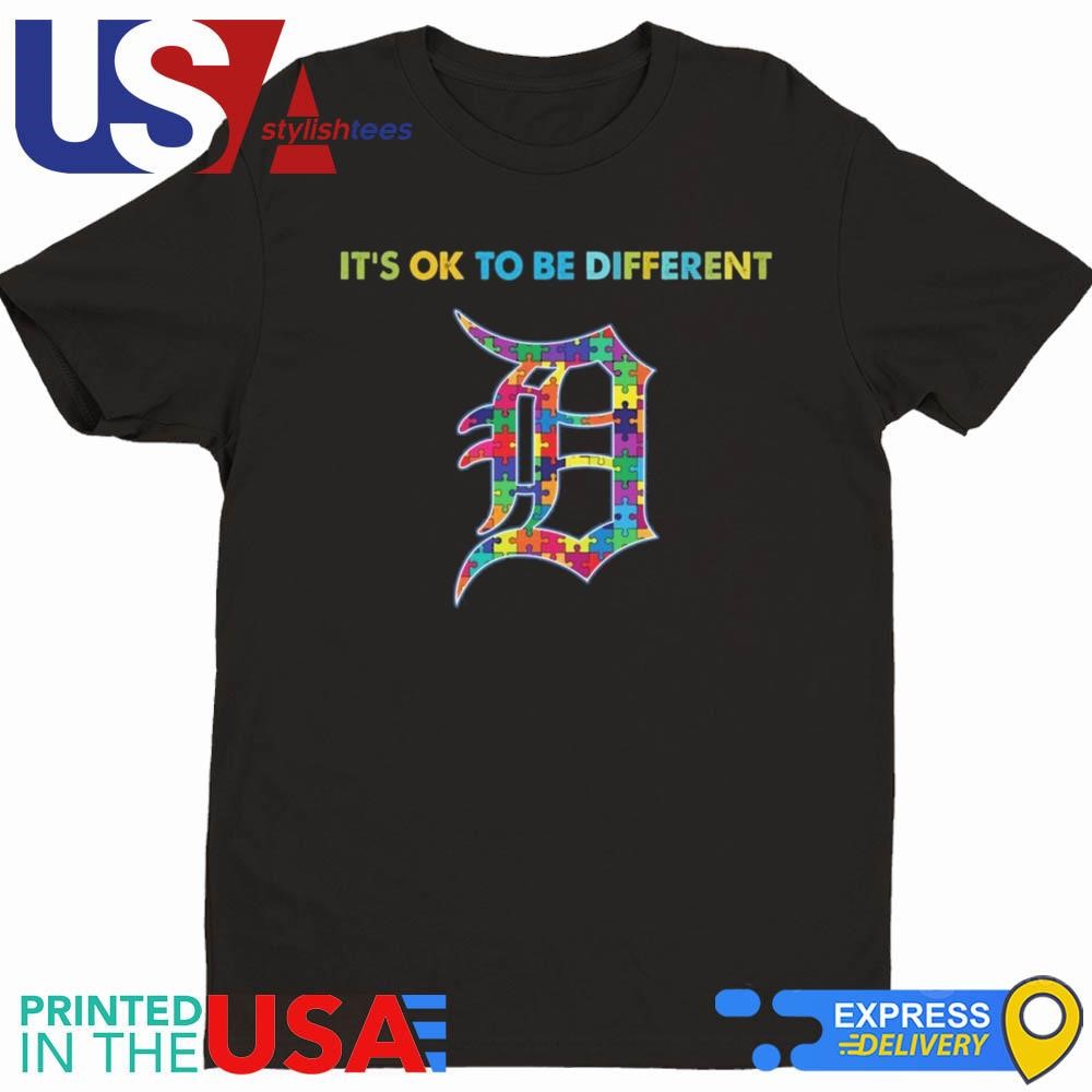 MLB Detroit Tigers It's Ok To Be Different Autism 2024 Shirt