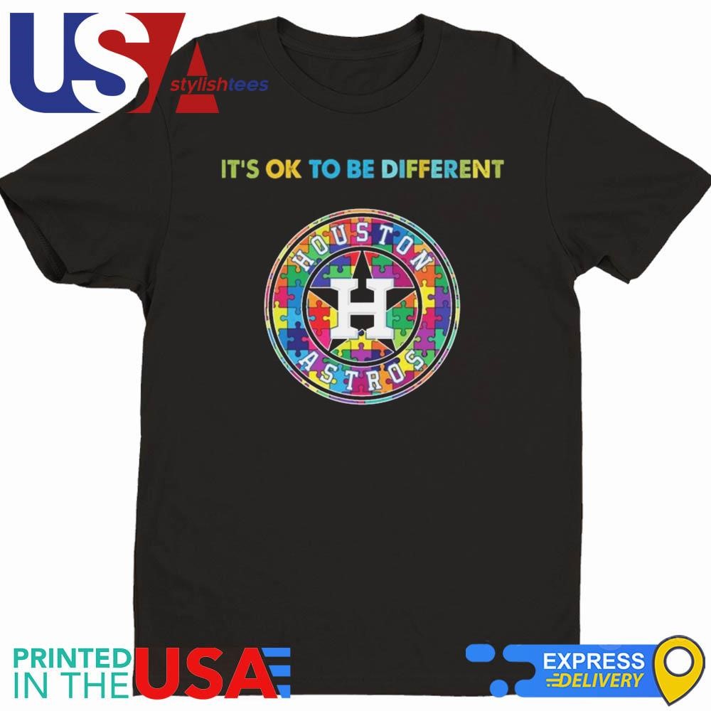 MLB Houston Astros It's Ok To Be Different Autism 2024 Shirt