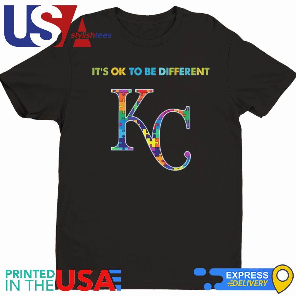 MLB Kansas City Royals It's Ok To Be Different Autism 2024 Shirt