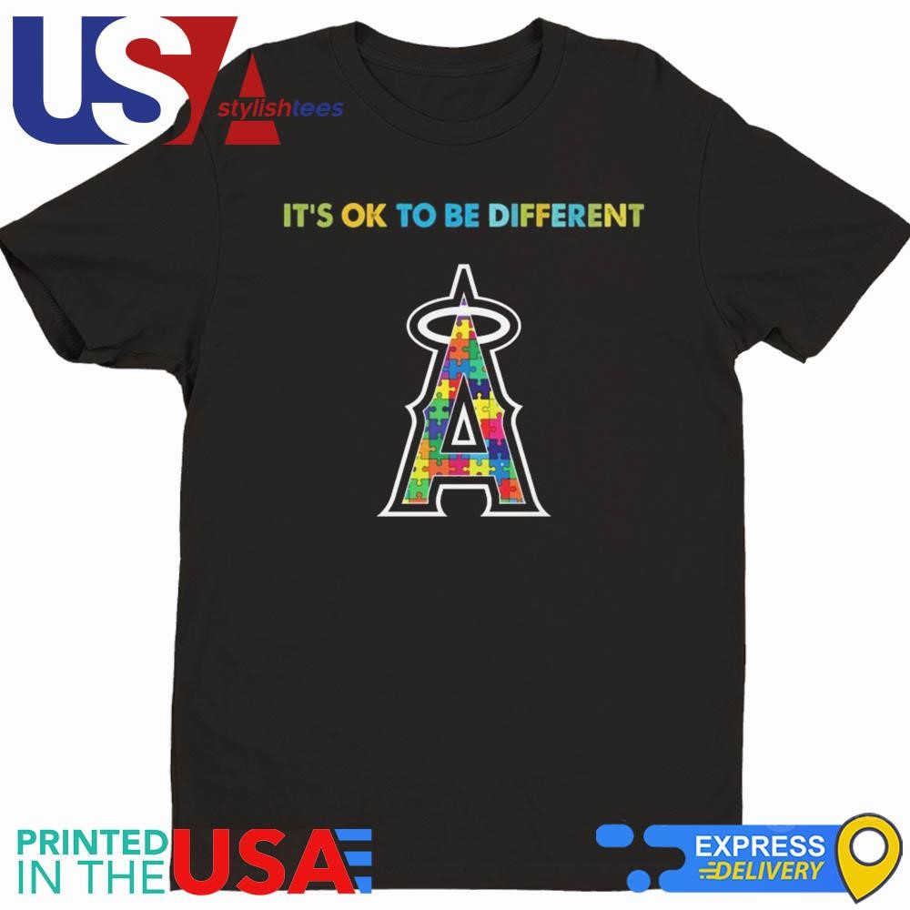 MLB Los Angeles Angels It's Ok To Be Different Autism 2024 Shirt