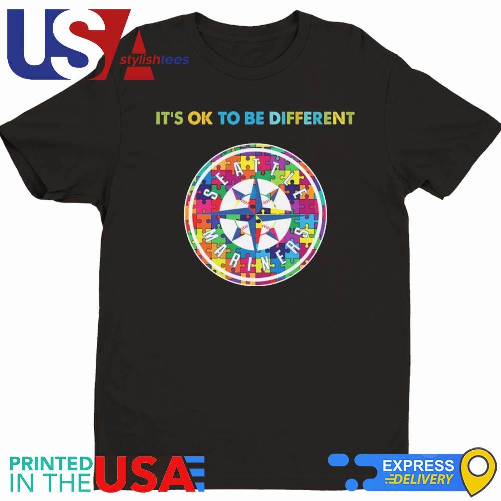 MLB Seattle Mariners It's Ok To Be Different Autism 2024 Shirt