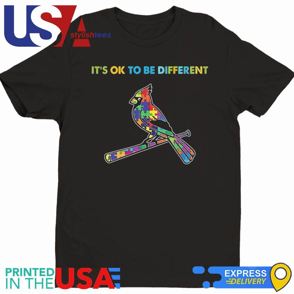 MLB St. Louis Cardinals It's Ok To Be Different Autism 2024 Shirt