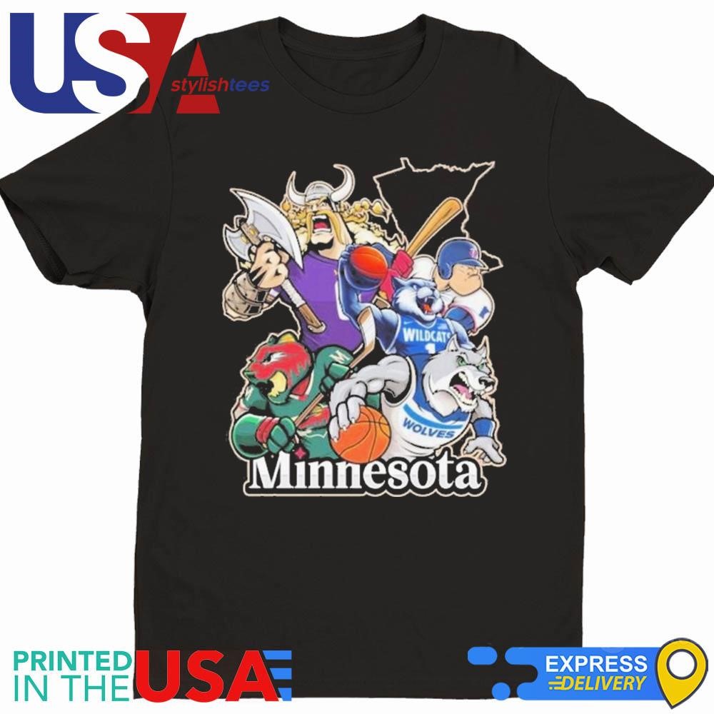 Minnesota Sports Teams Mascots Vintage Shirt