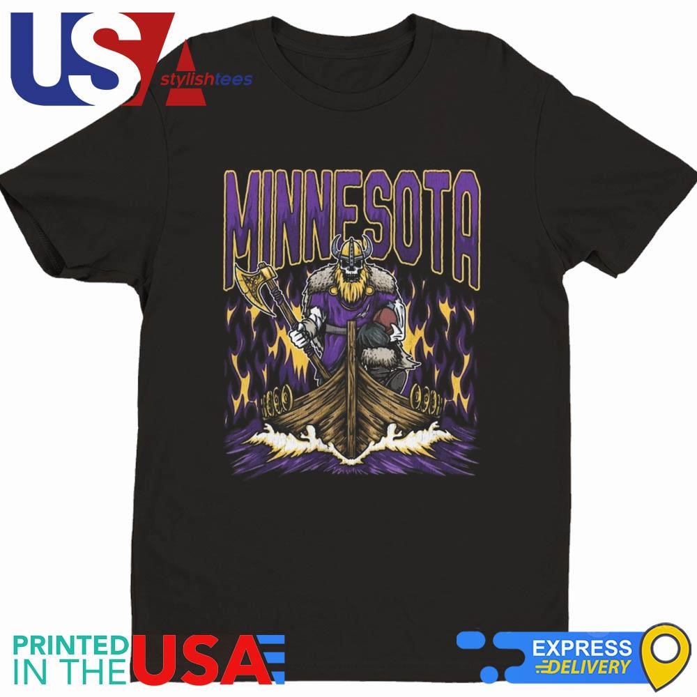 Minnesota Vikings Football Skeleton Bootleg Shirt