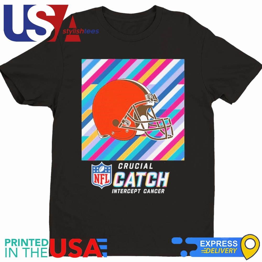 NFL Crucial Catch Intercept Cancer Cleveland Browns 2024 Shirt