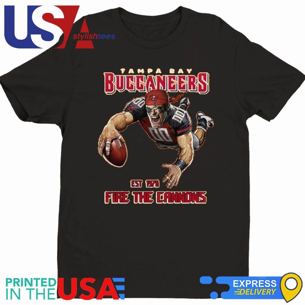 NFL Tampa Bay Buccaneers EST 1976 Fire The Cannons Mascot Shirt