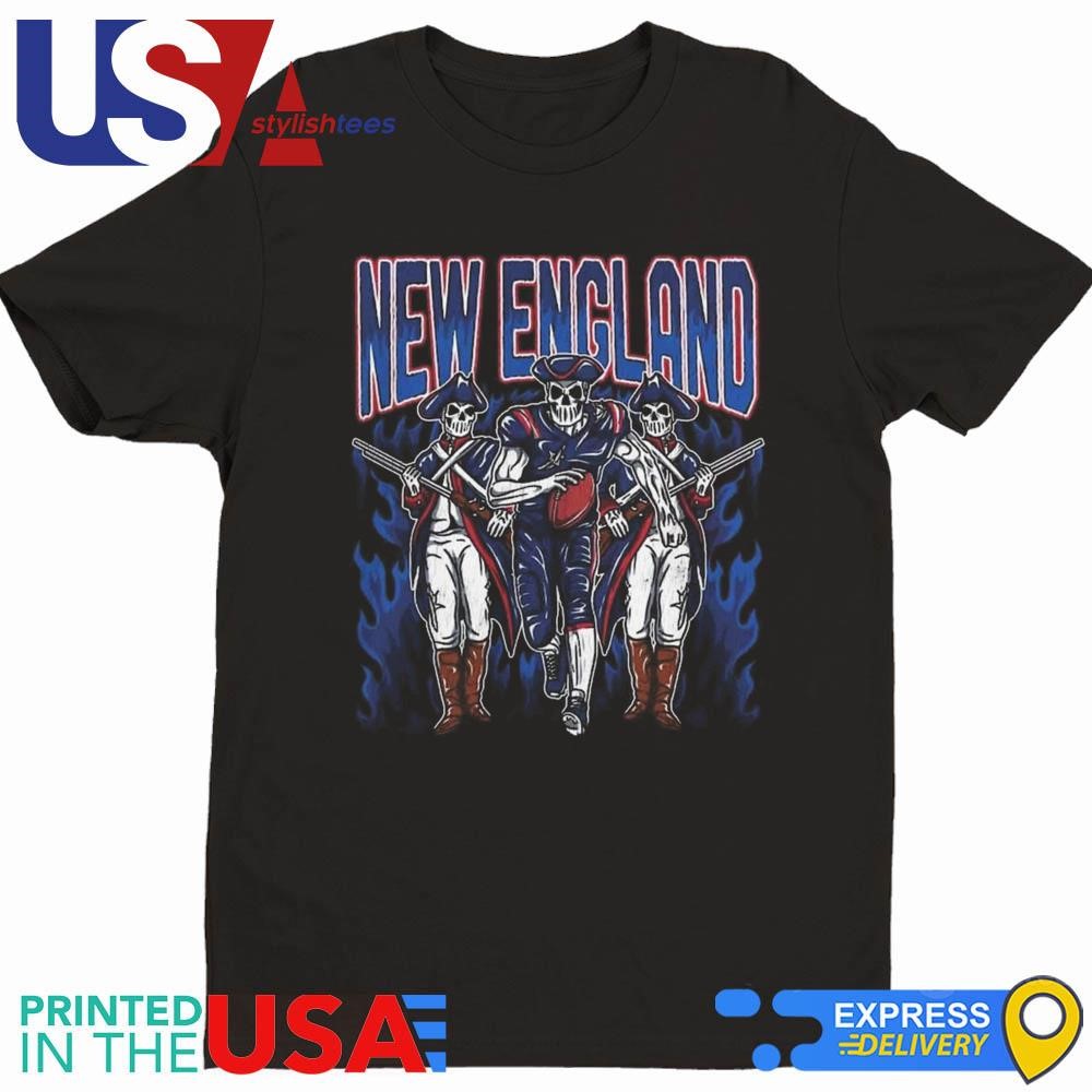 New England Patriots Football Skeleton Bootleg Shirt