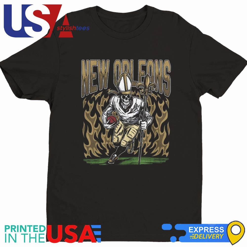 New Orleans Saints Football Skeleton Bootleg Shirt