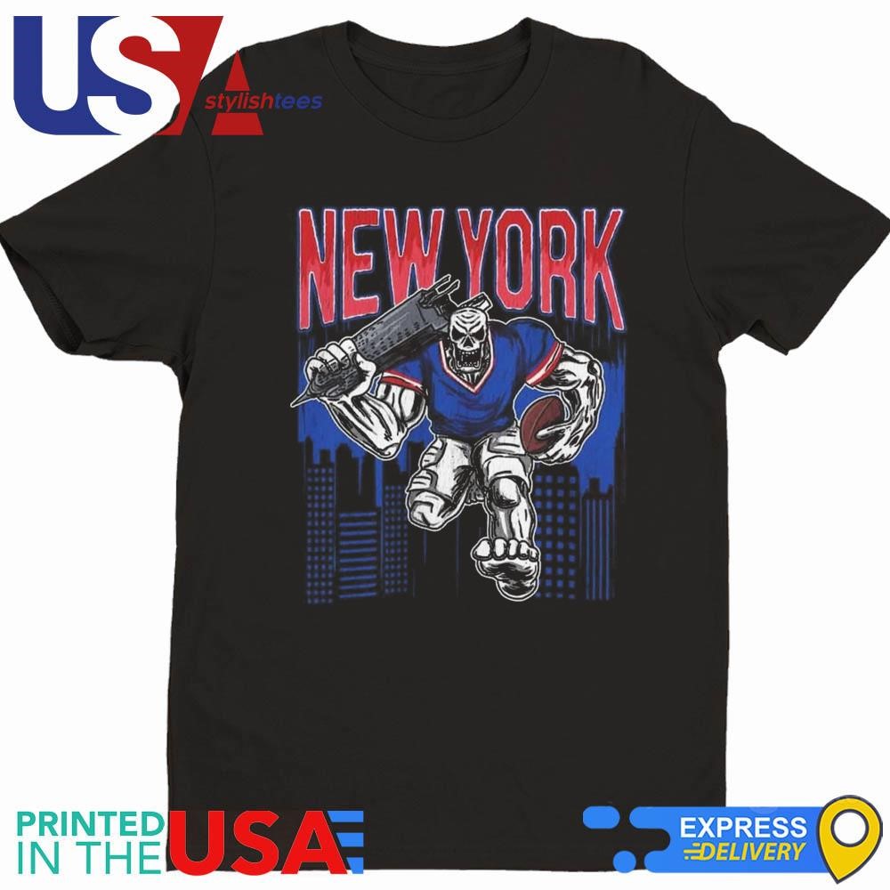 New York Giants Football Skeleton Bootleg Shirt