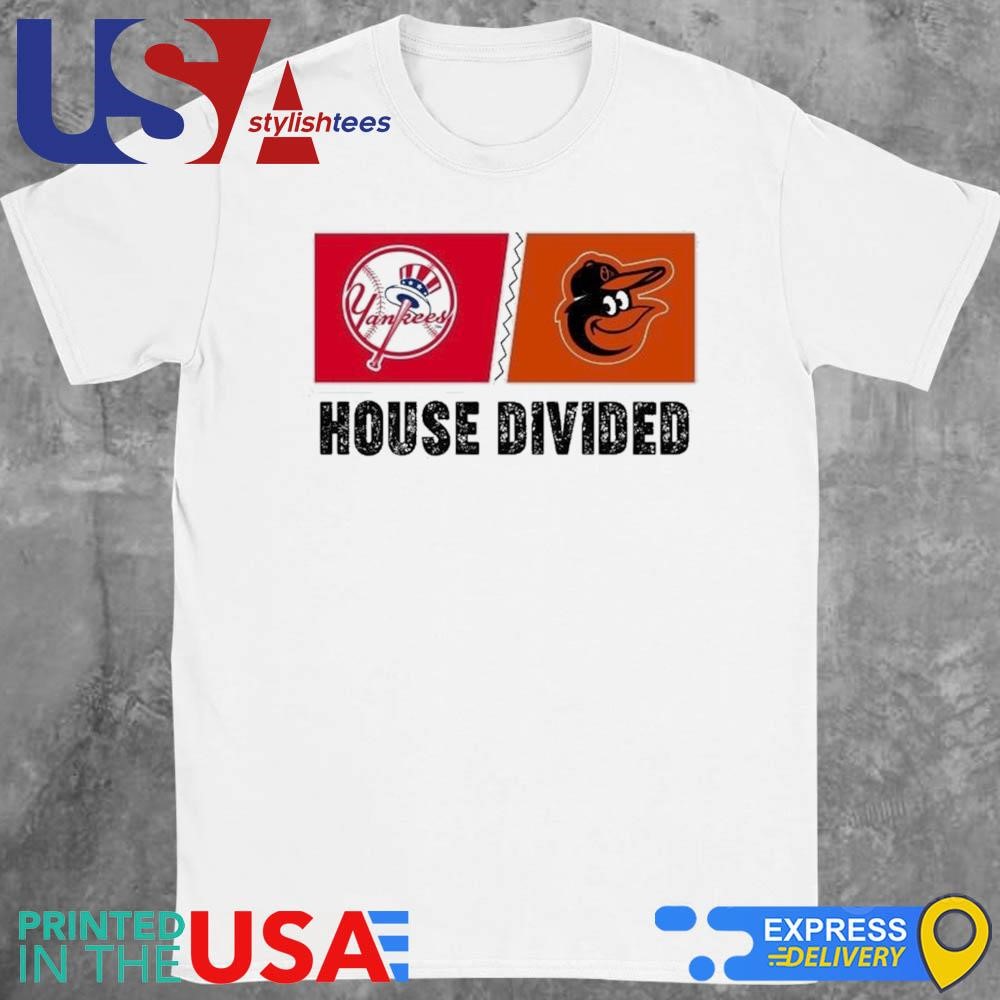 New York Yankees vs Baltimore Orioles House Divided 2024 Shirt