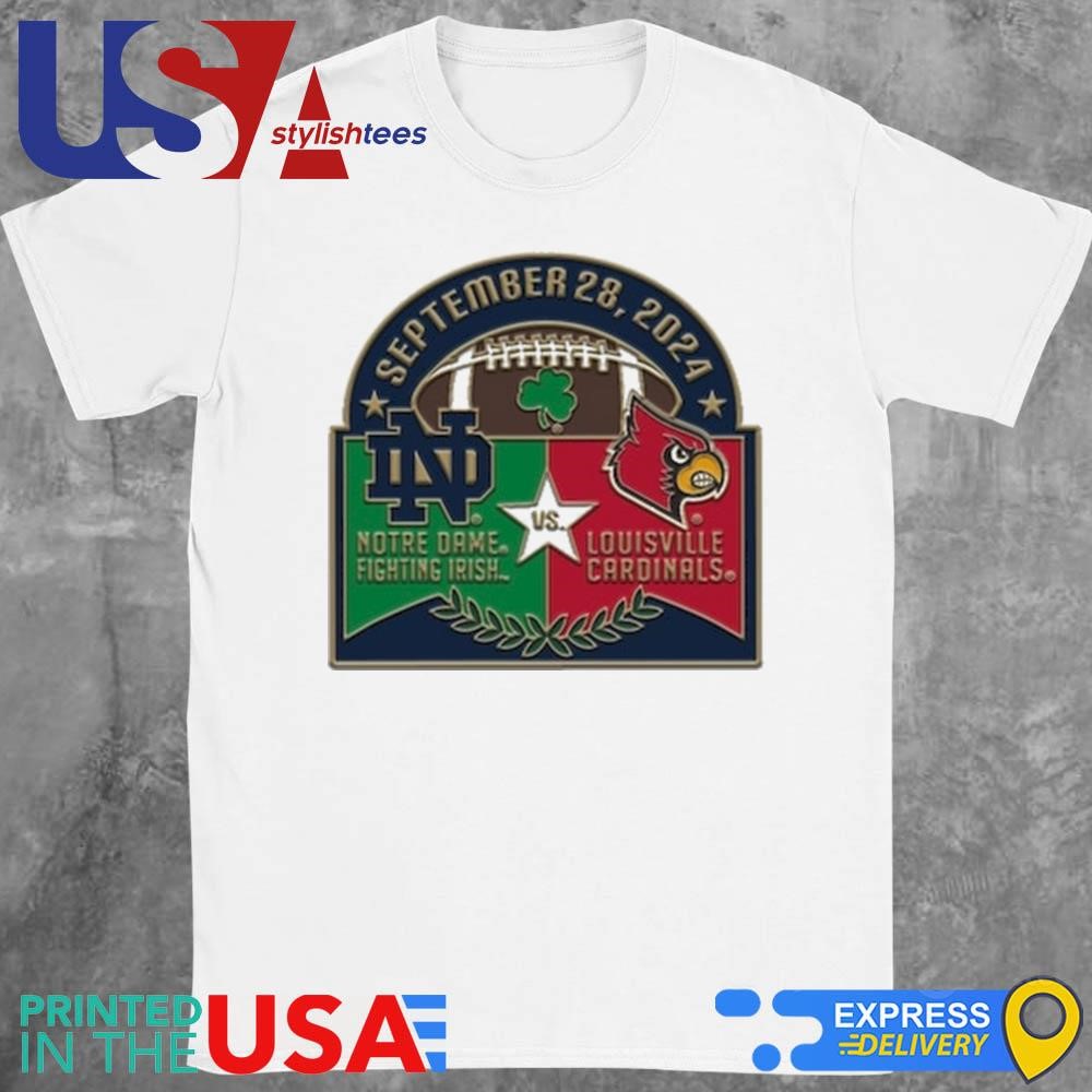 Notre Dame Fighting Irish Vs Louisville Cardinals September 28 2024 Shirt