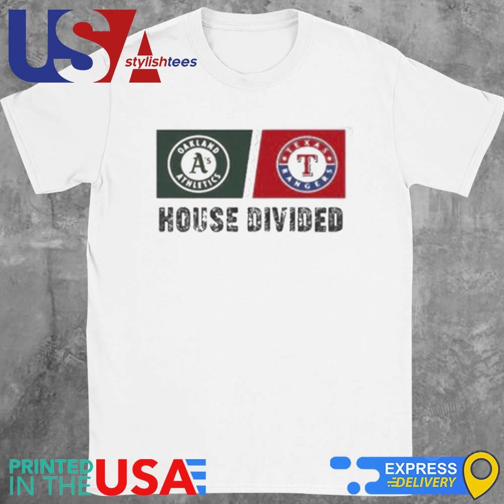 Oakland Athletics Vs Texas Rangers House Divided 2024 Shirt