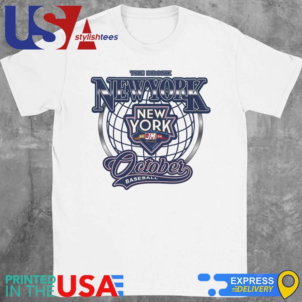 October In The Bronx 2024 New York Baseball Shirt