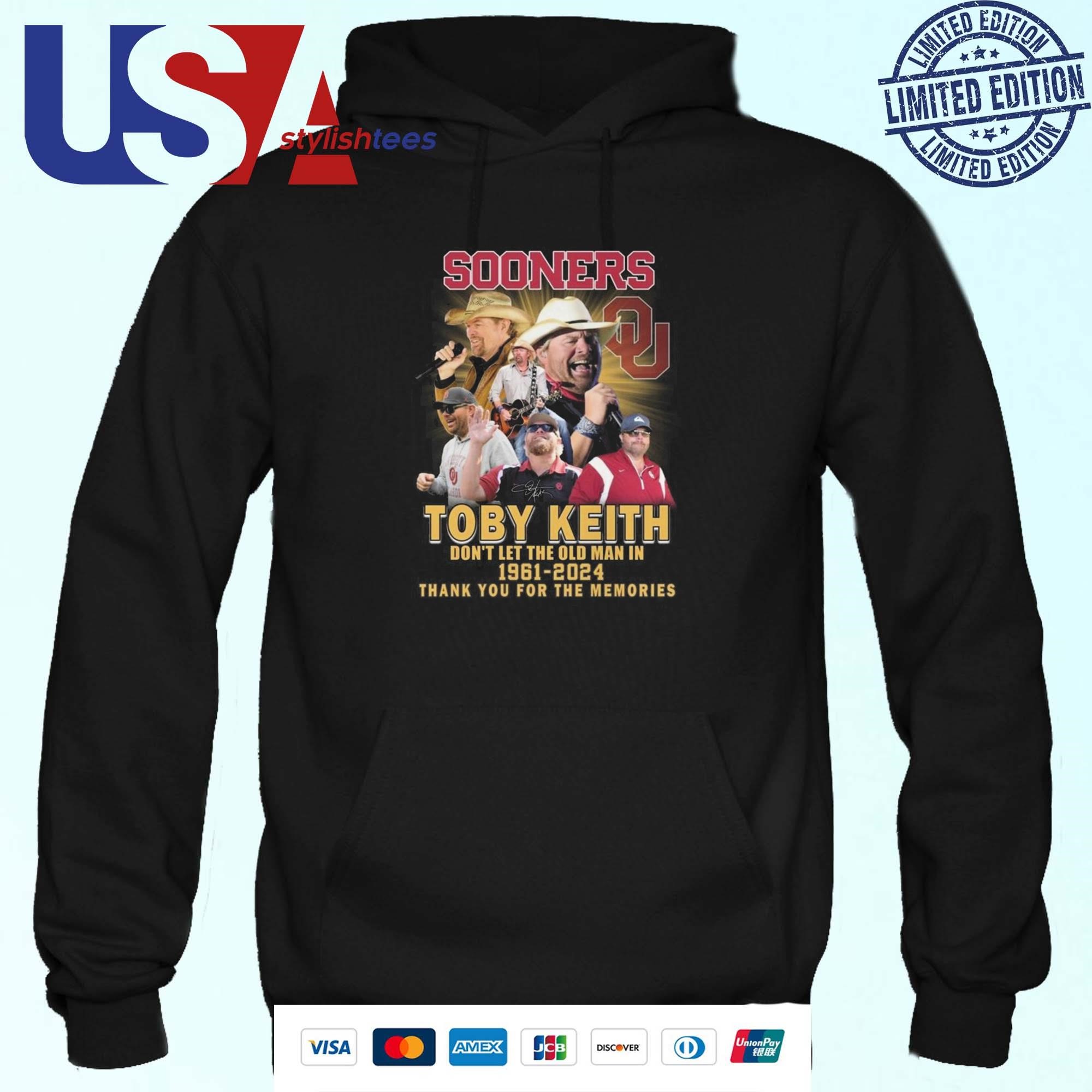 Oklahoma Sooners Toby Keith Don't Let Old Man In Signature Hoodie