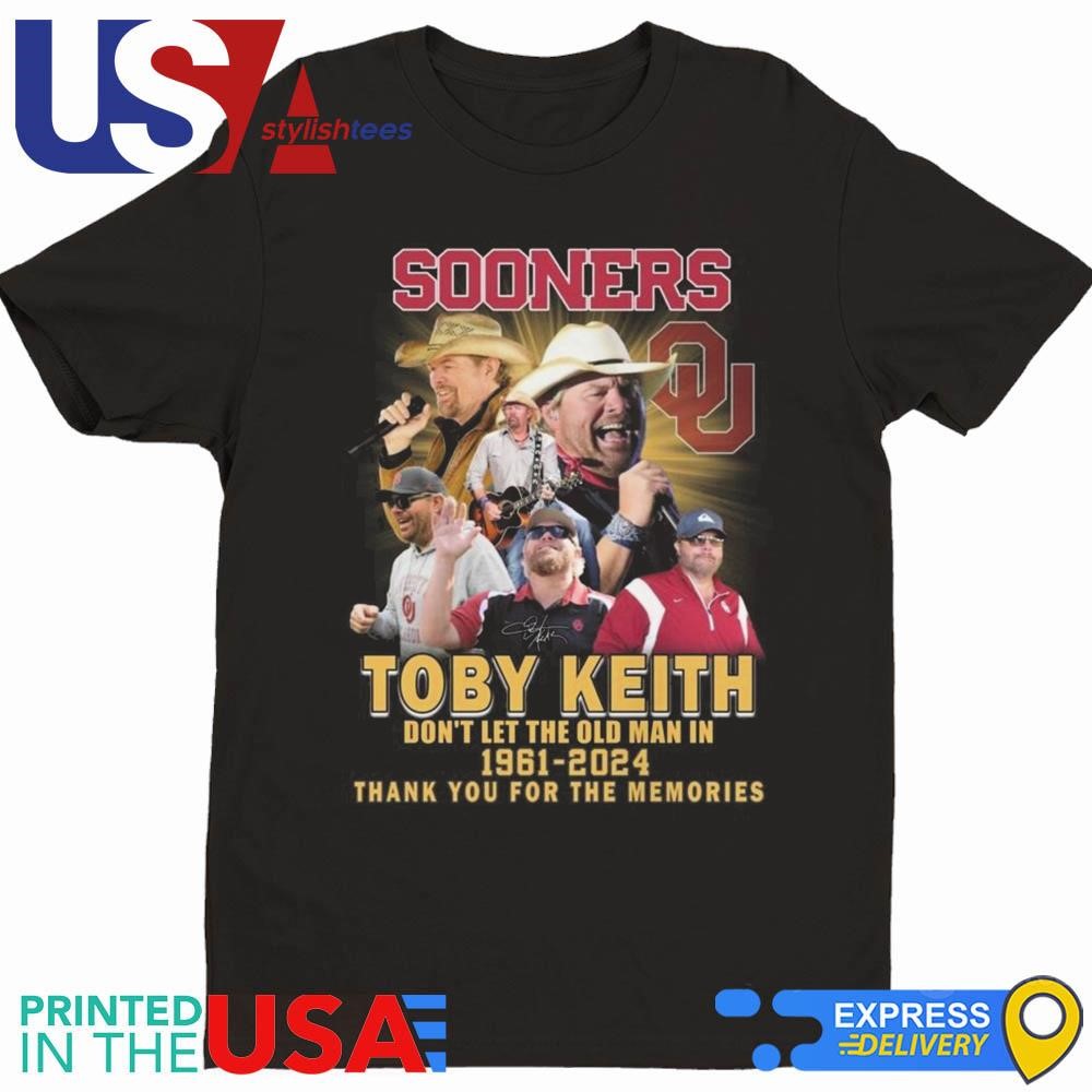 Oklahoma Sooners Toby Keith Don't Let Old Man In Signature Shirt