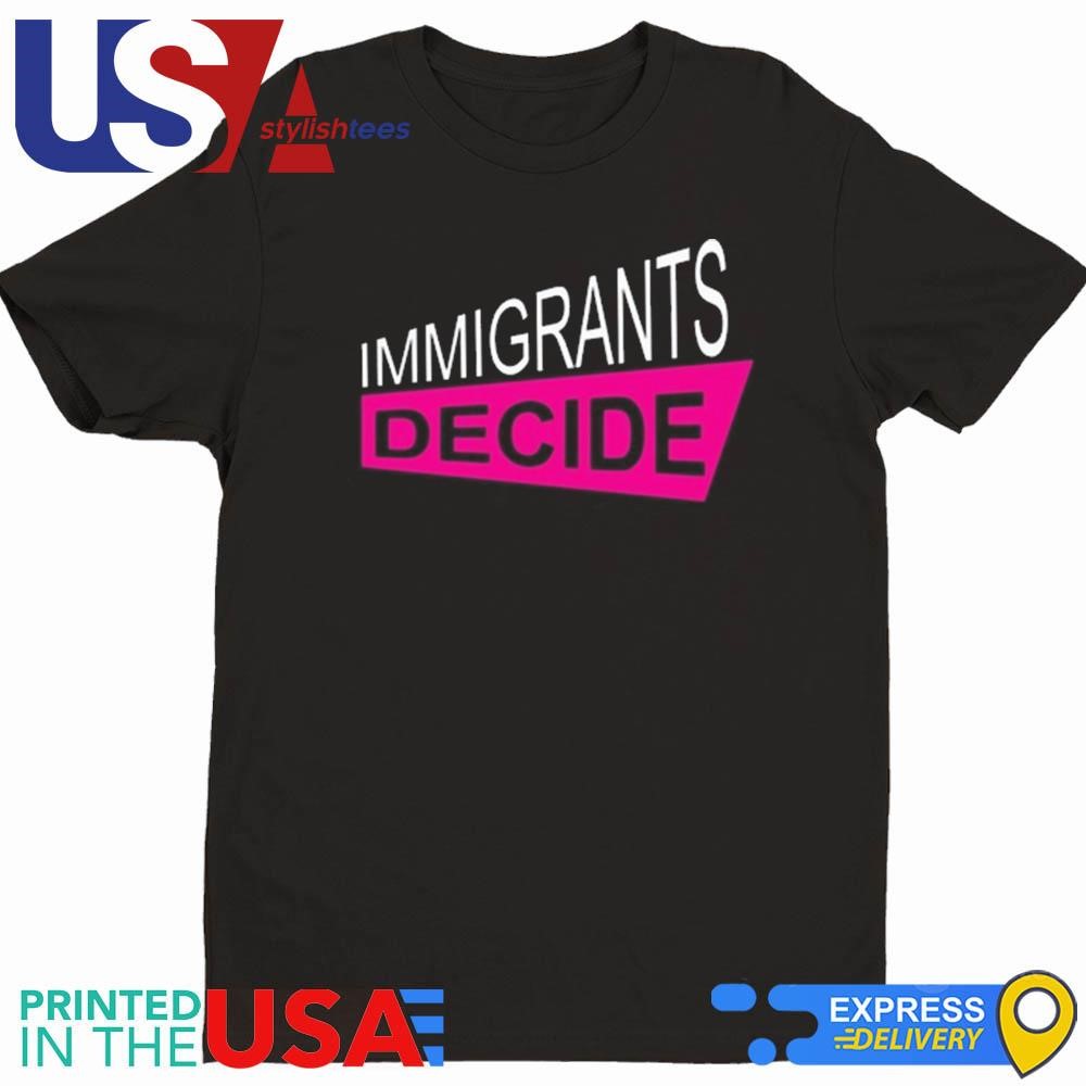 Padma Lakshmi Wearing Immigrants Decide Shirt