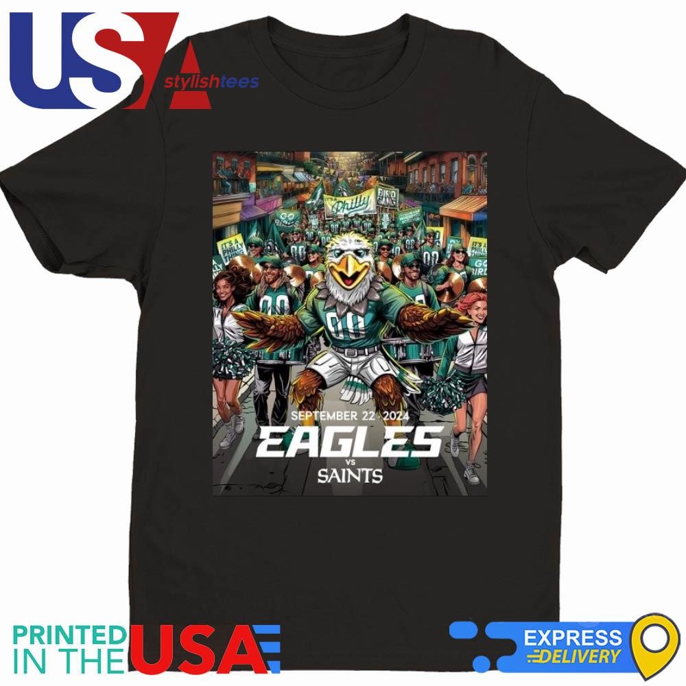 Philadelphia Eagles Vs. New Orleans Saints Birds In The Big Easy 2024 Shirt