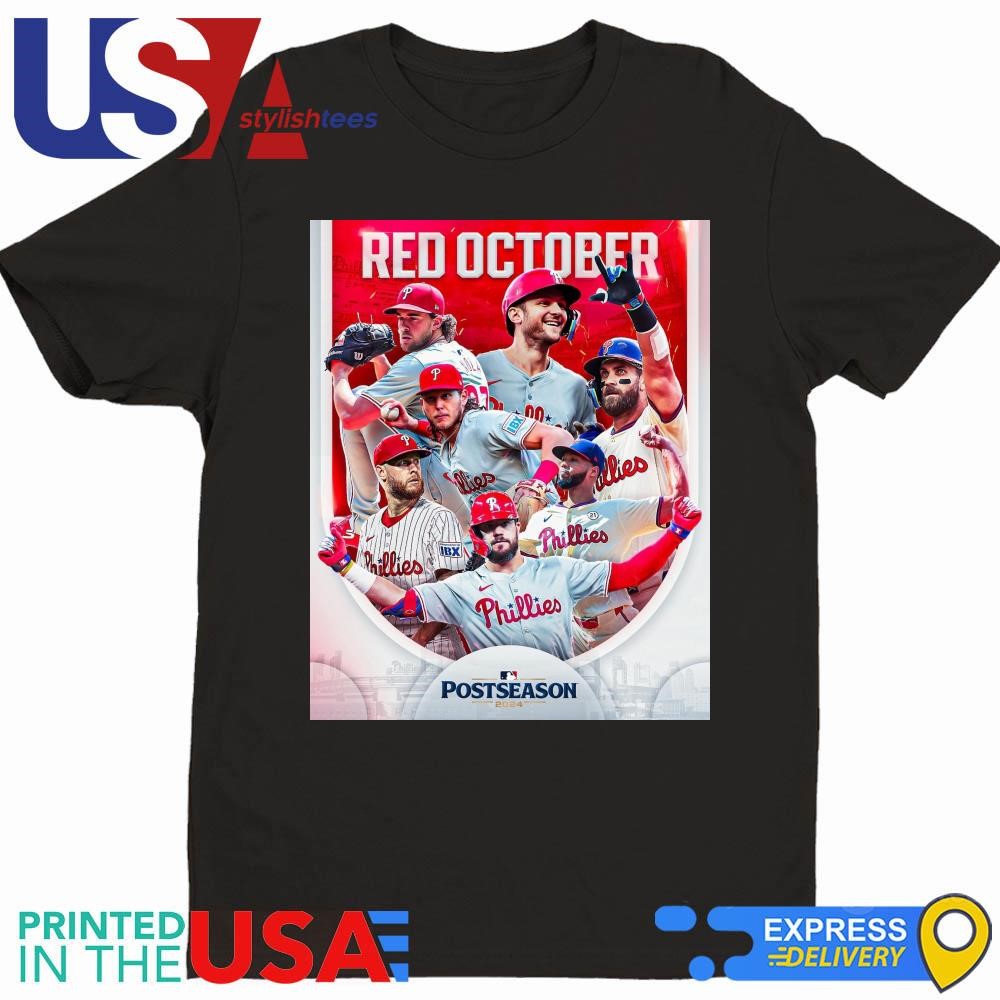 Philadelphia Phillies Red October Postseason 2024 Shirt