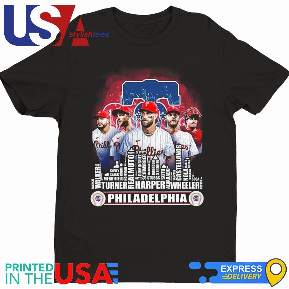 Philadelphia Phillies Skyline 2024 The Champions Baseball Shirt