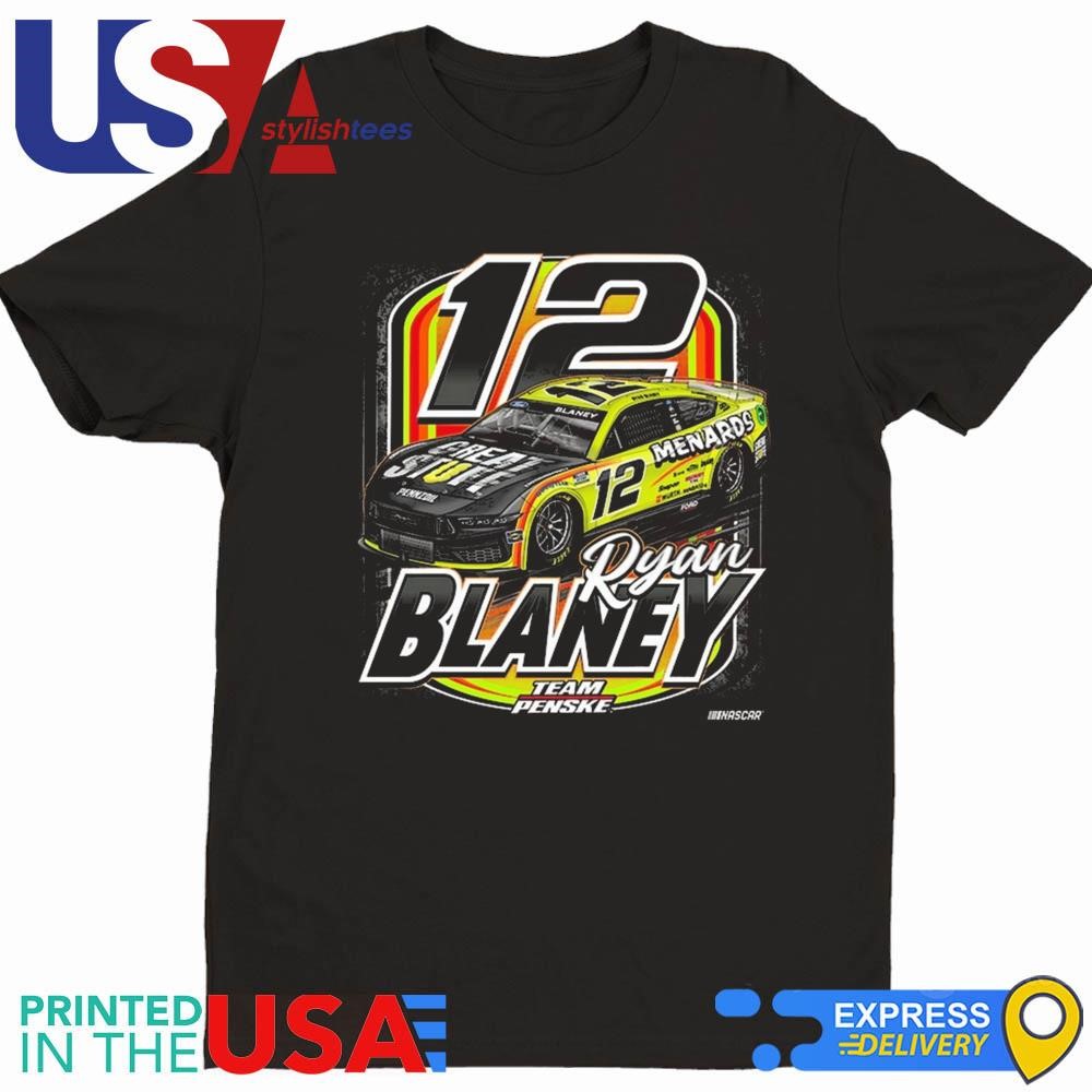 Ryan Blaney Team Penske Black Menards Car Shirt