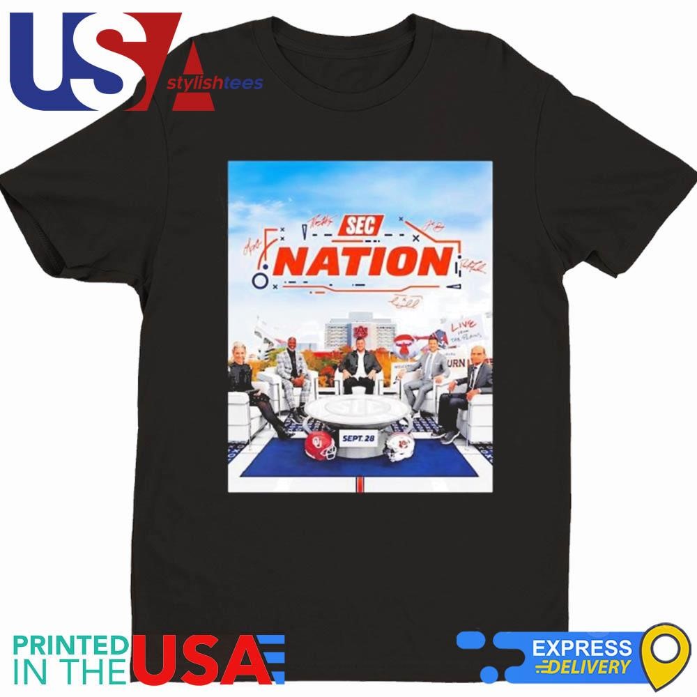 Sec Nation Oklahoma Sooners Vs Auburn Tigers Football Poster Shirt