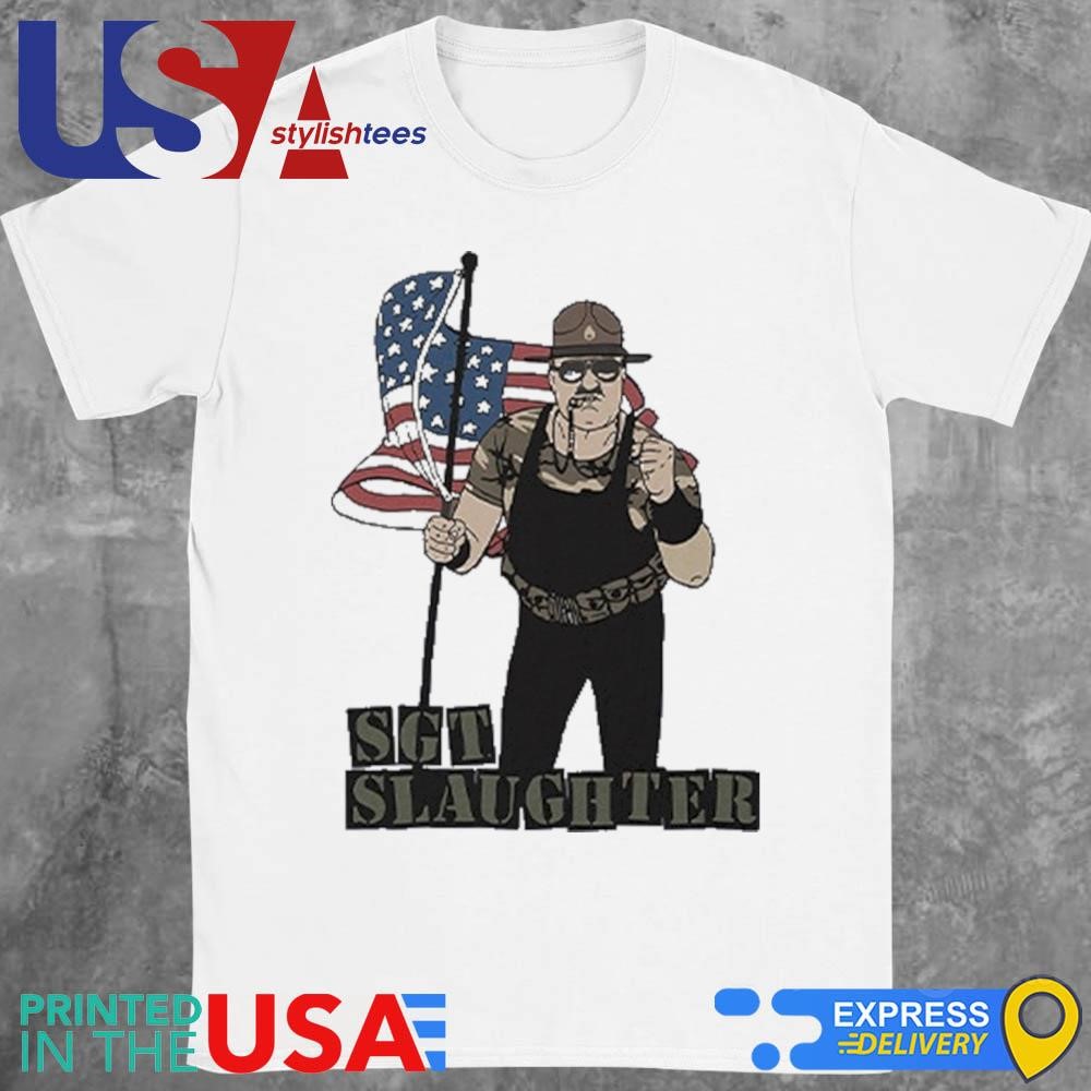 Sgt Slaughter American Flag Shirt