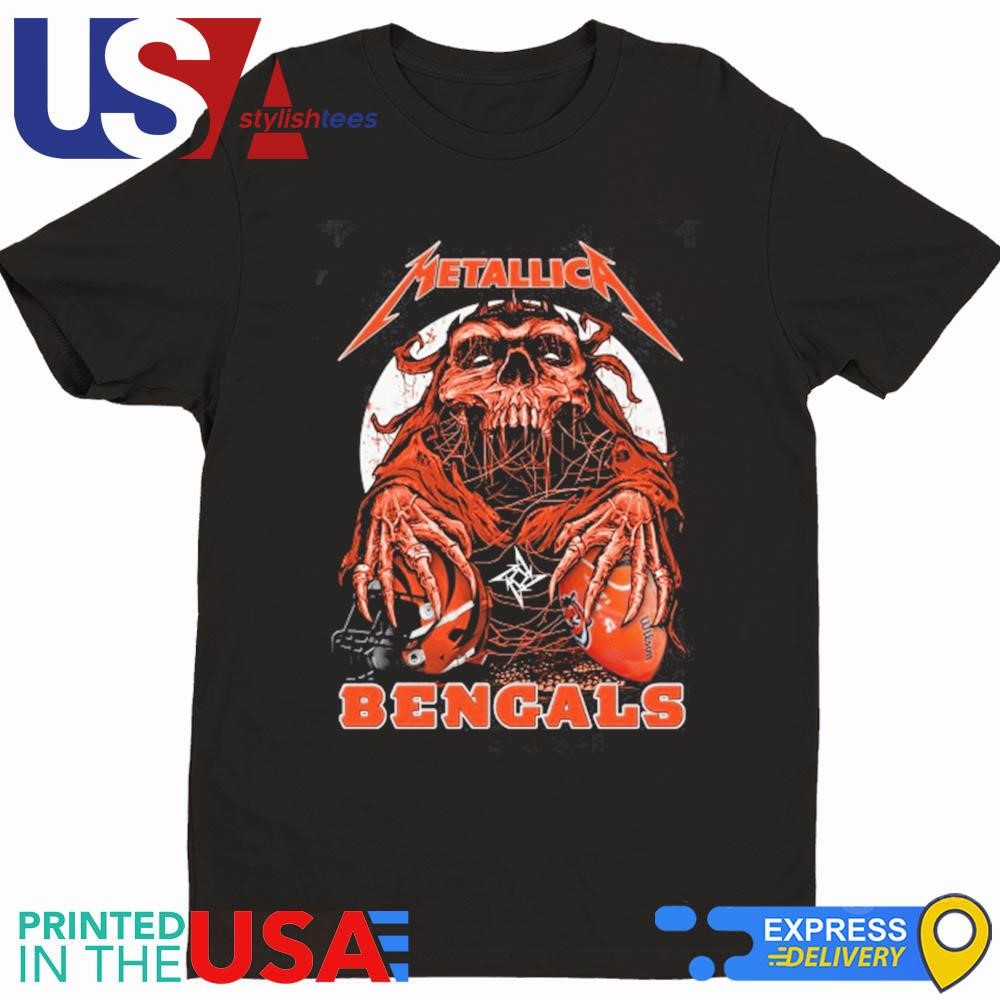 Skull Metallica Cincinnati Bengals 2024 Shirt