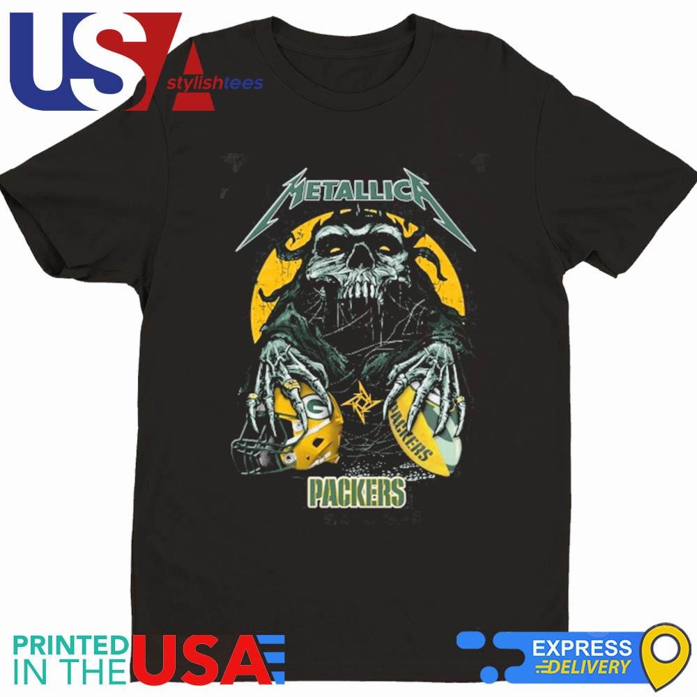 Skull Metallica Green Bay Packers 2024 Shirt