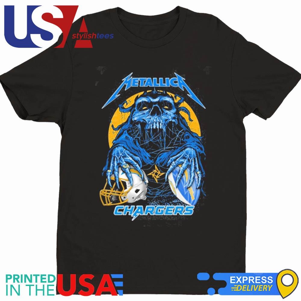 Skull Metallica Los Angeles Chargers 2024 Shirt