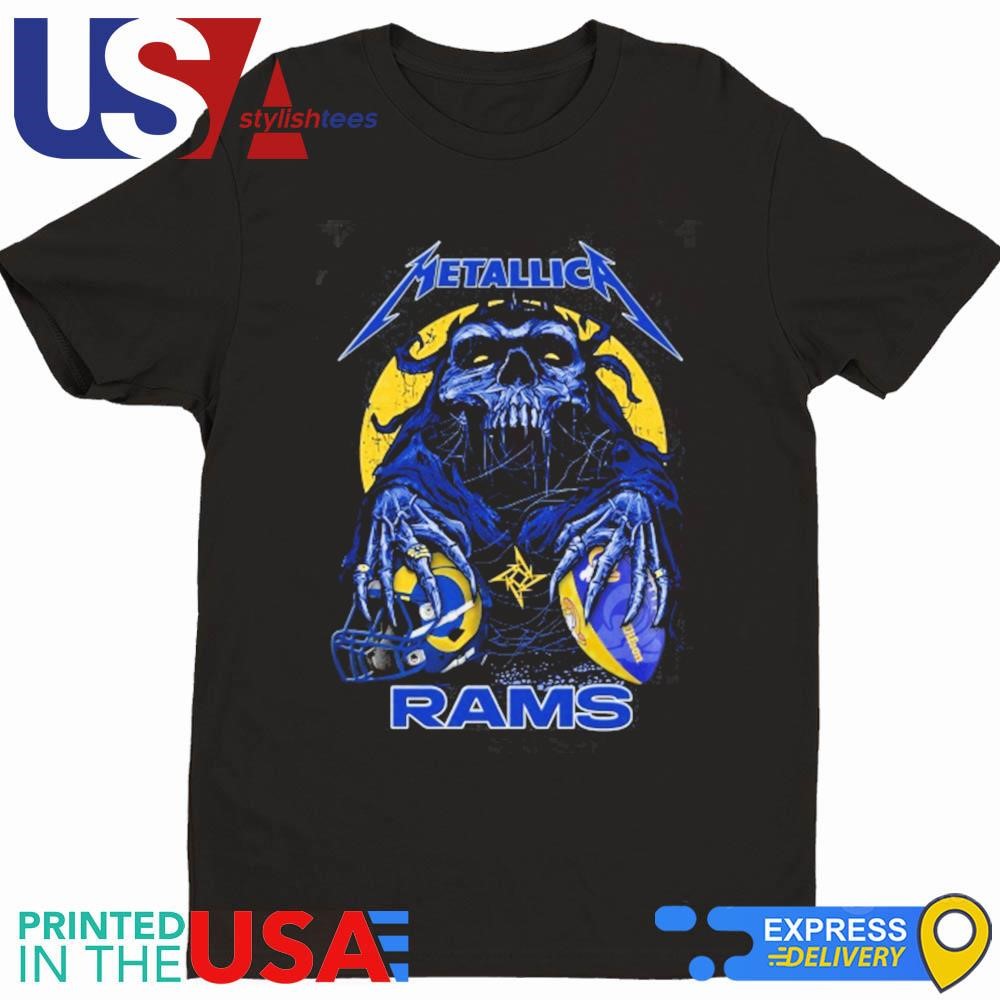 Skull Metallica Los Angeles Rams 2024 Shirt