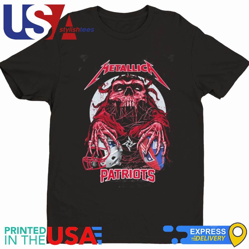 Skull Metallica New England Patriots 2024 Shirt