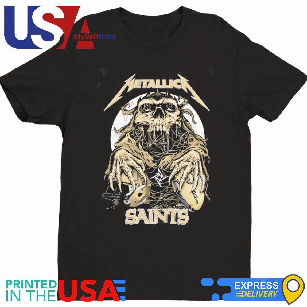 Skull Metallica New Orleans Saints 2024 Shirt