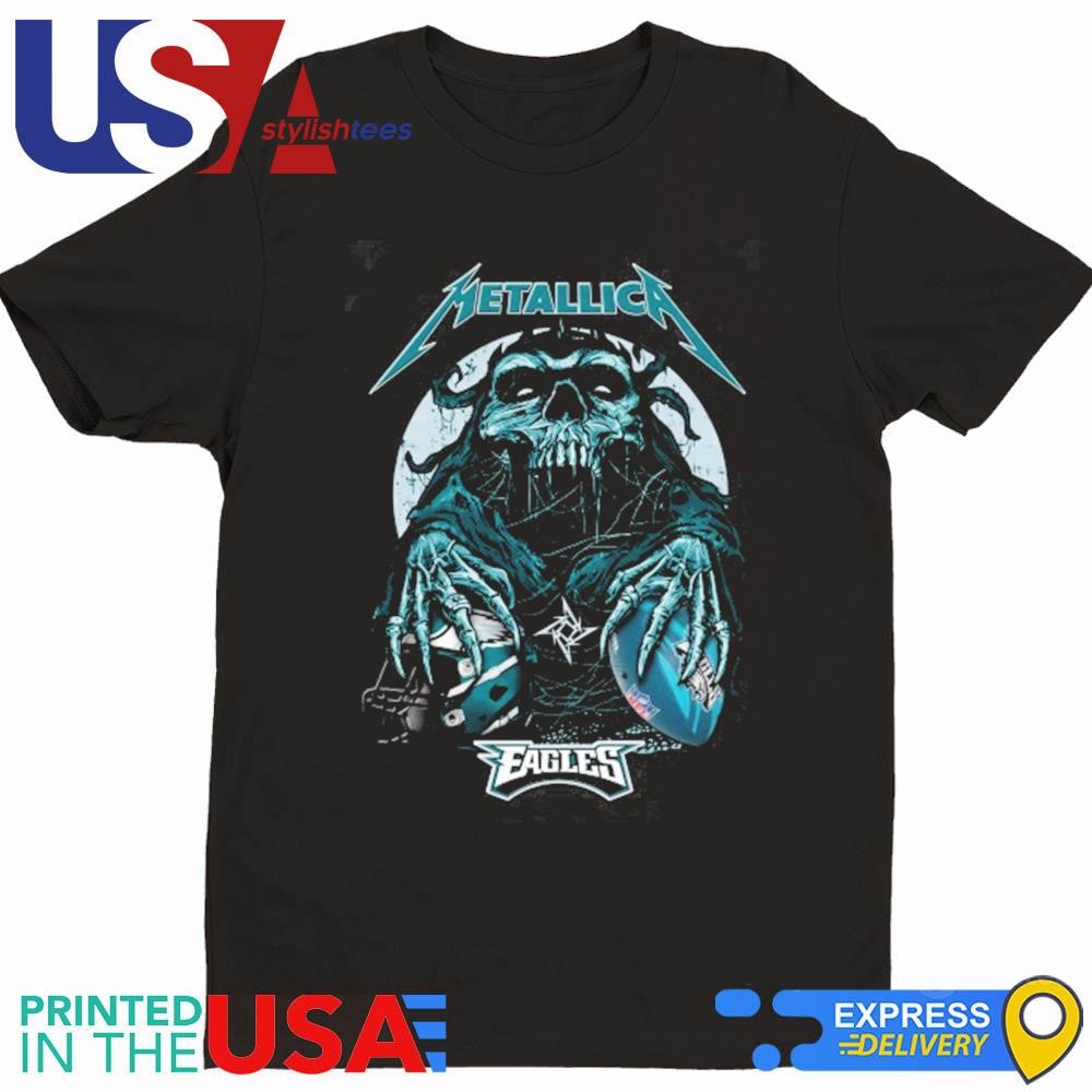 Skull Metallica Philadelphia Eagles 2024 Shirt