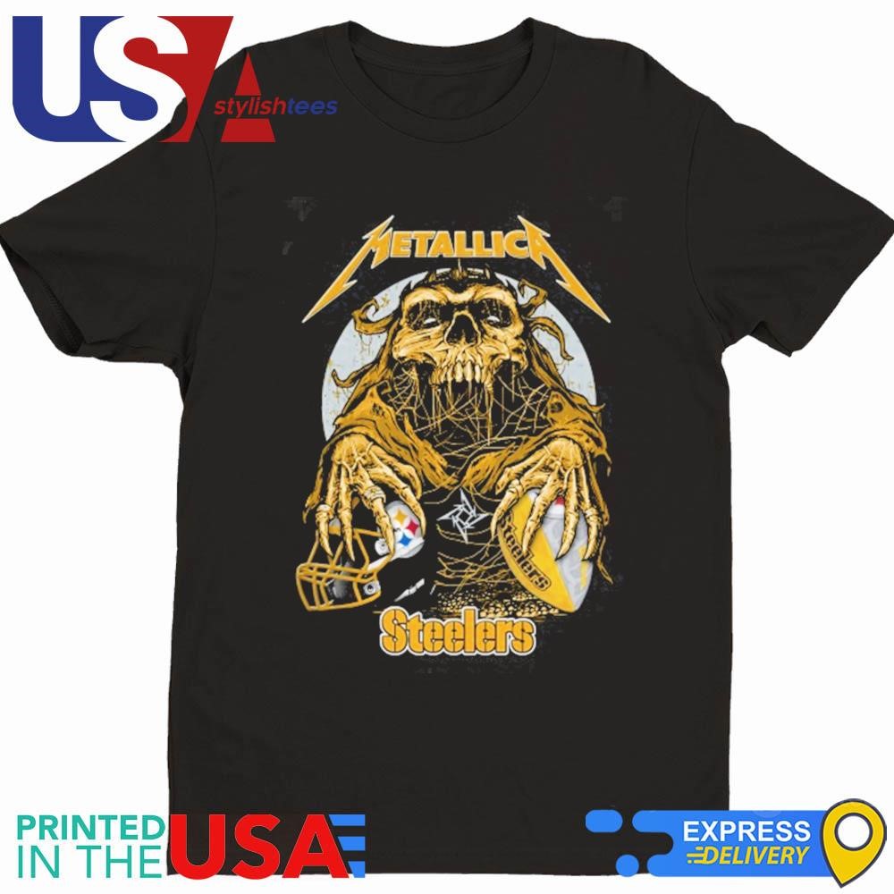 Skull Metallica Pittsburgh Steelers 2024 Shirt