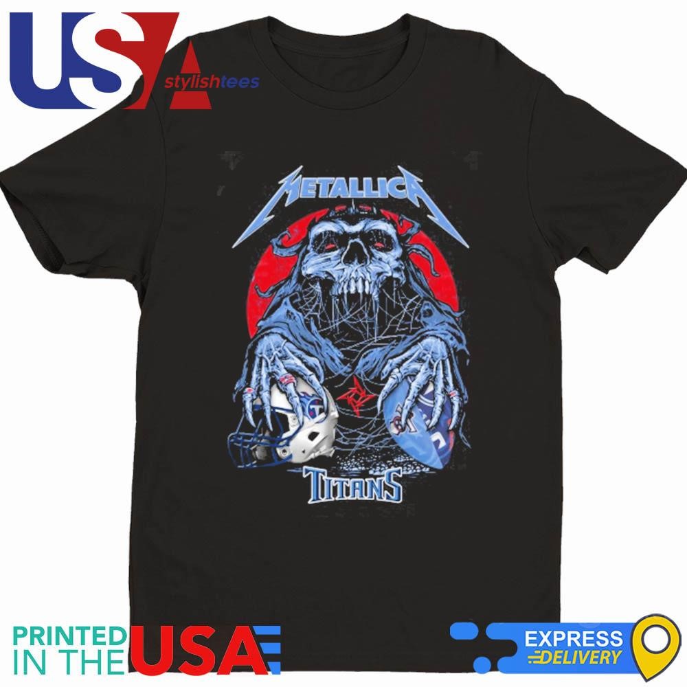 Skull Metallica Tennessee Titans 2024 Shirt