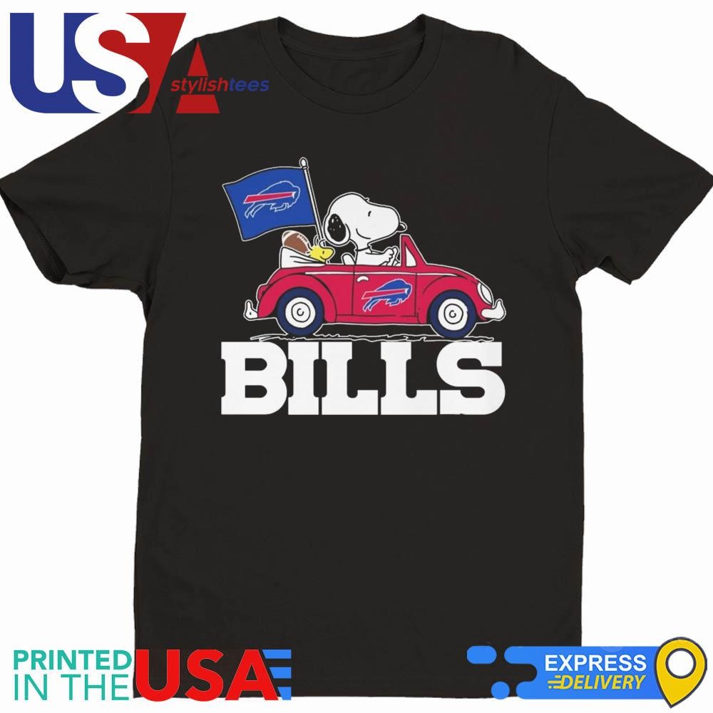 Snoopy And Woodstock Driver Car Buffalo Bills 2024 Shirt