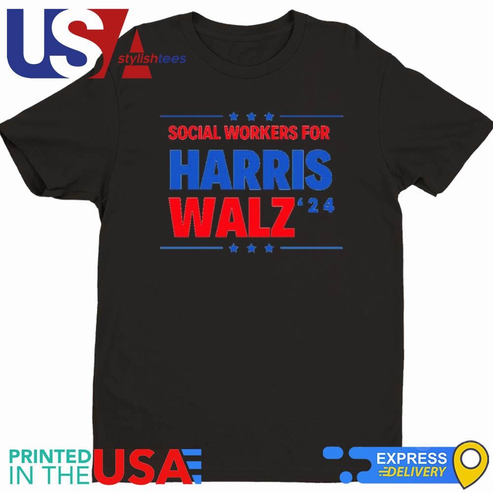 Social Worker For Harris Walz 2024 Shirt