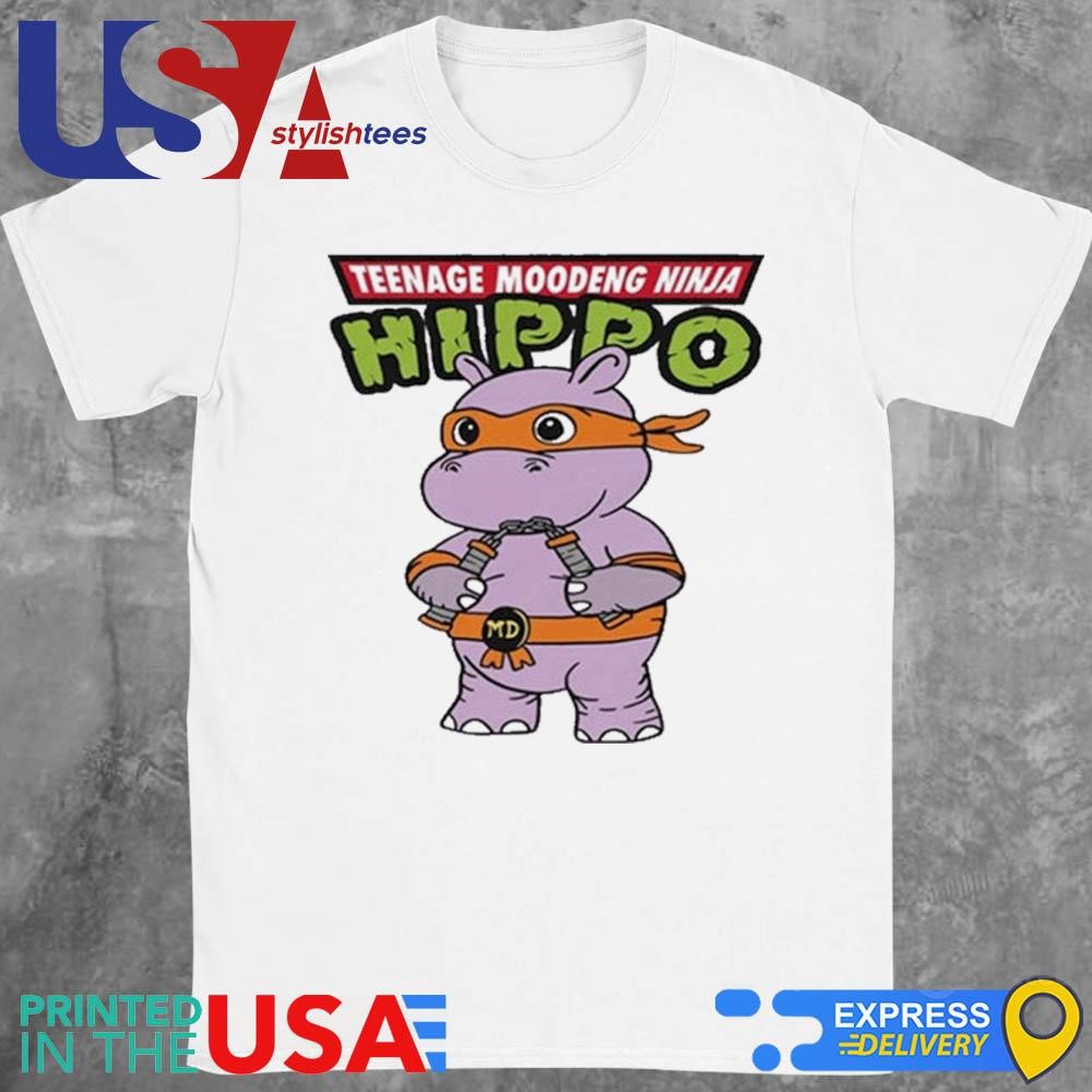 Teenage Moodeng Ninja Hippo Shirt