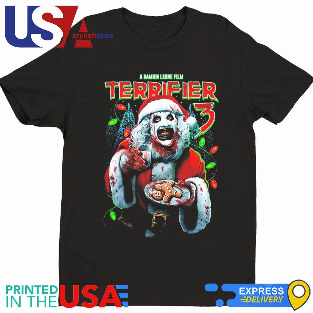 Terrifier 3 Christmas With Milk And Carnage Shirt