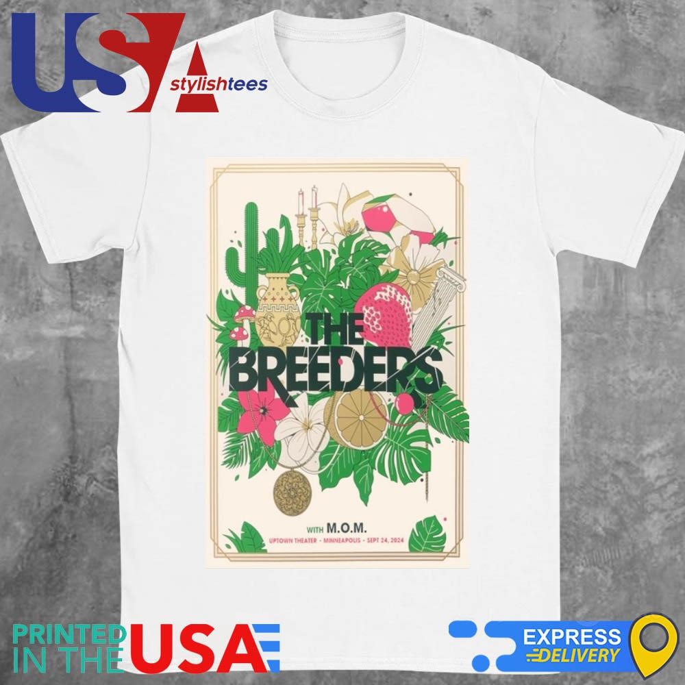 The Breeders At Uptown Theater On September 24, 2024 Show Shirt