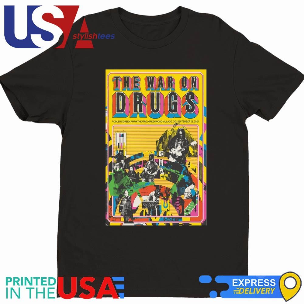 The War On Drugs September 28 2024 Live In Fiddler's Green Amphitheatre, Greenwood Village CO Shirt