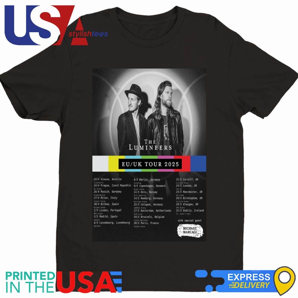 Tour EU UK 2025 The Lumineers Michael Marcagi Shirt