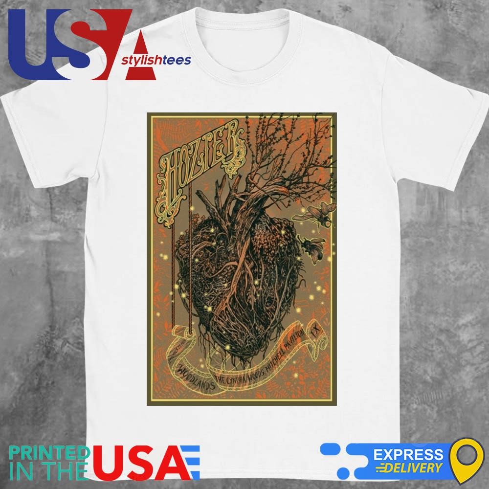 Tour Poster Hozier In The Woodlands, TX On September 25 2024 Shirt