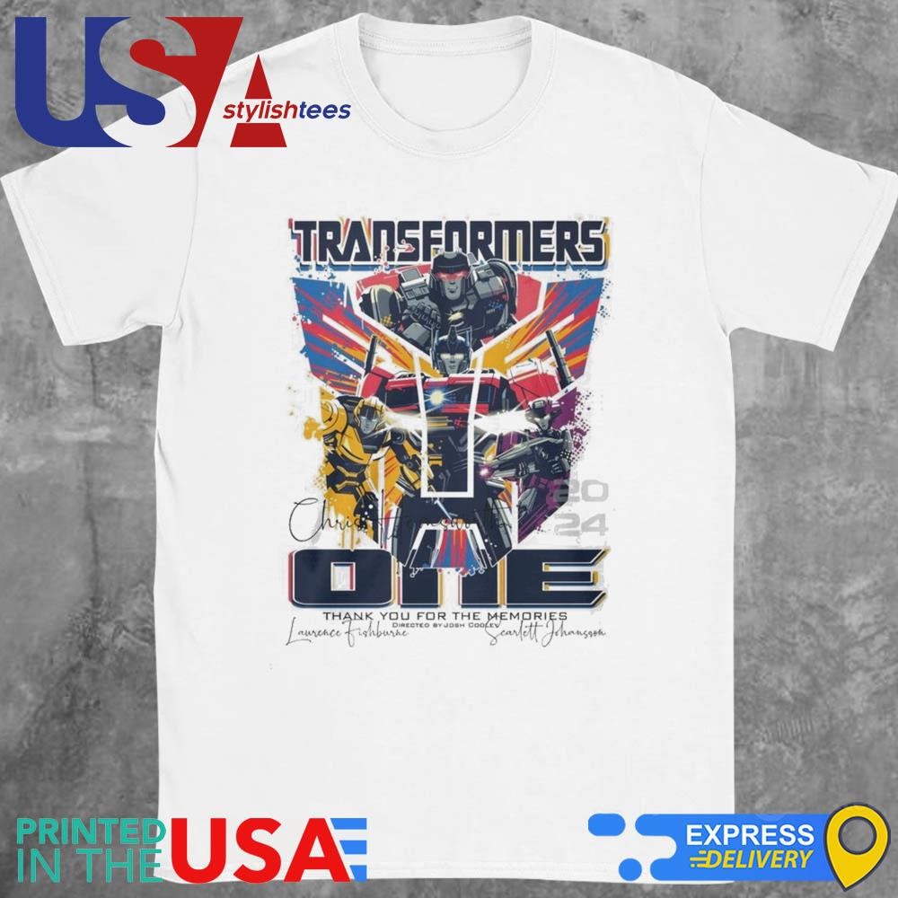 Transformers One 2024 Thank You For The Memories Signature Signature Shirt