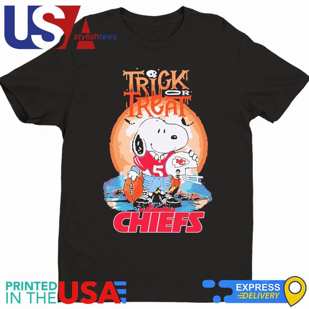 Trick Treat Snoopy Teams Kansas City Chiefs Halloween Shirt