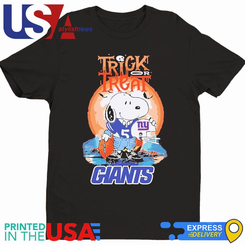 Trick Treat Snoopy Teams New York Giants Halloween Shirt