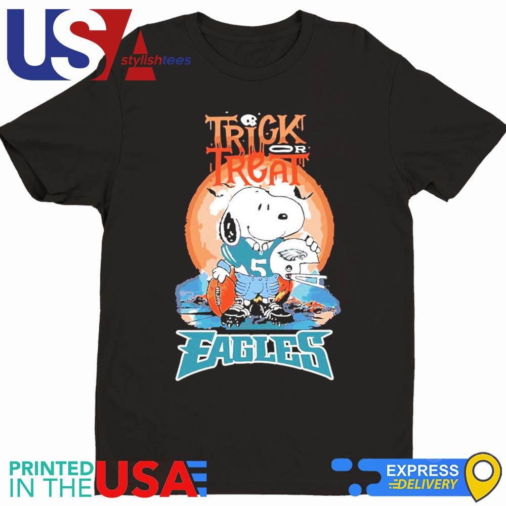 Trick Treat Snoopy Teams Philadelphia Eagles Halloween Shirt