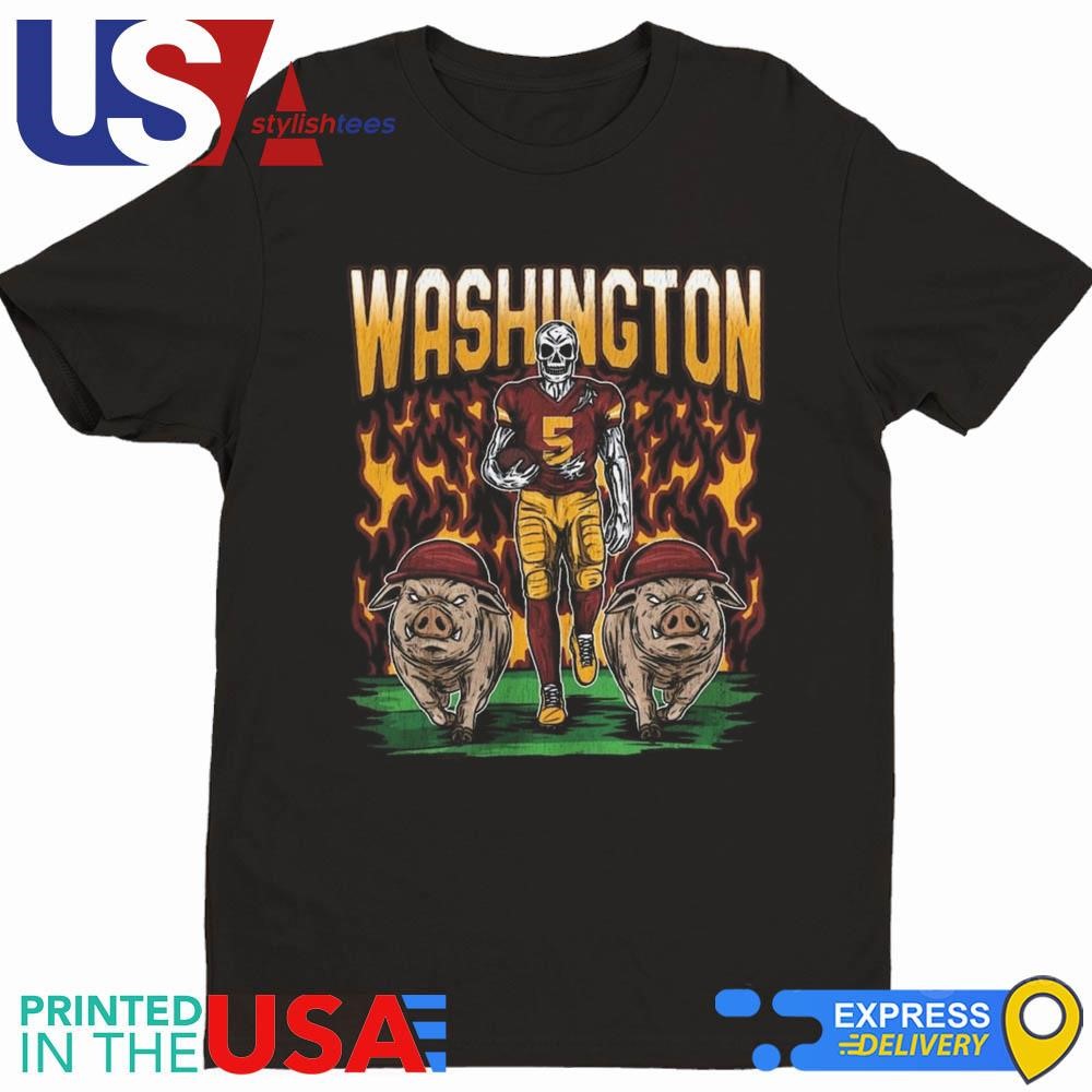 Washington Commanders Football Skeleton Bootleg Shirt